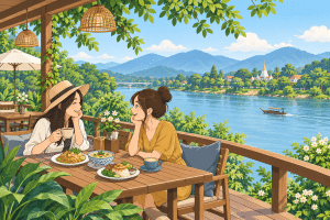 ร้านชิว เชียงราย (2570) ดู ร้านริมน้ำ จิบ กาแฟ วางแผน เที่ยว