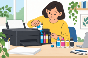 วิธีเติมหมึกเครื่องปริ้น hp (2570) เช็ก รุ่น เติม สี ปิด ฝา!